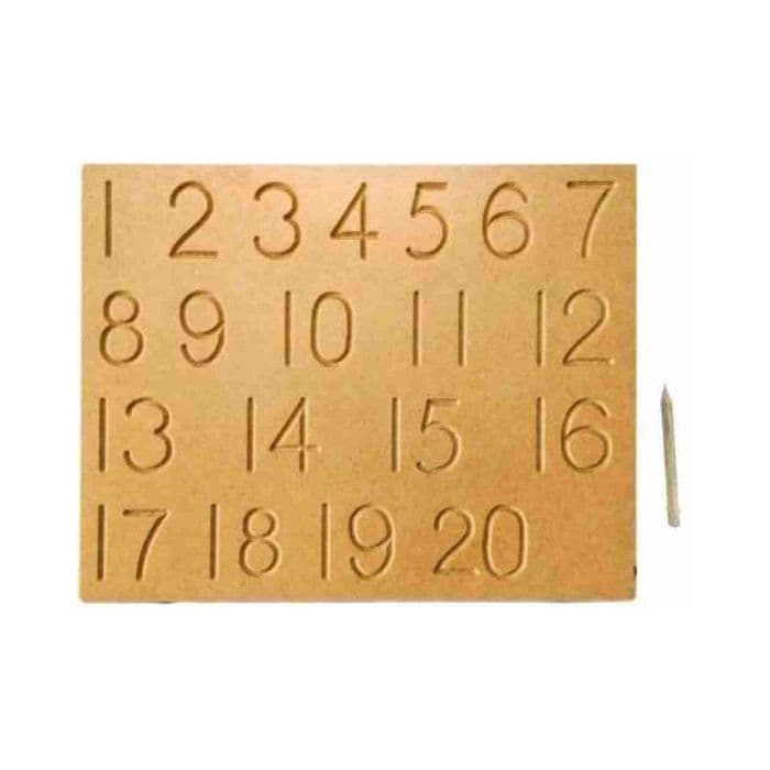Numbers Counting Tracing Wooden Board for Kids