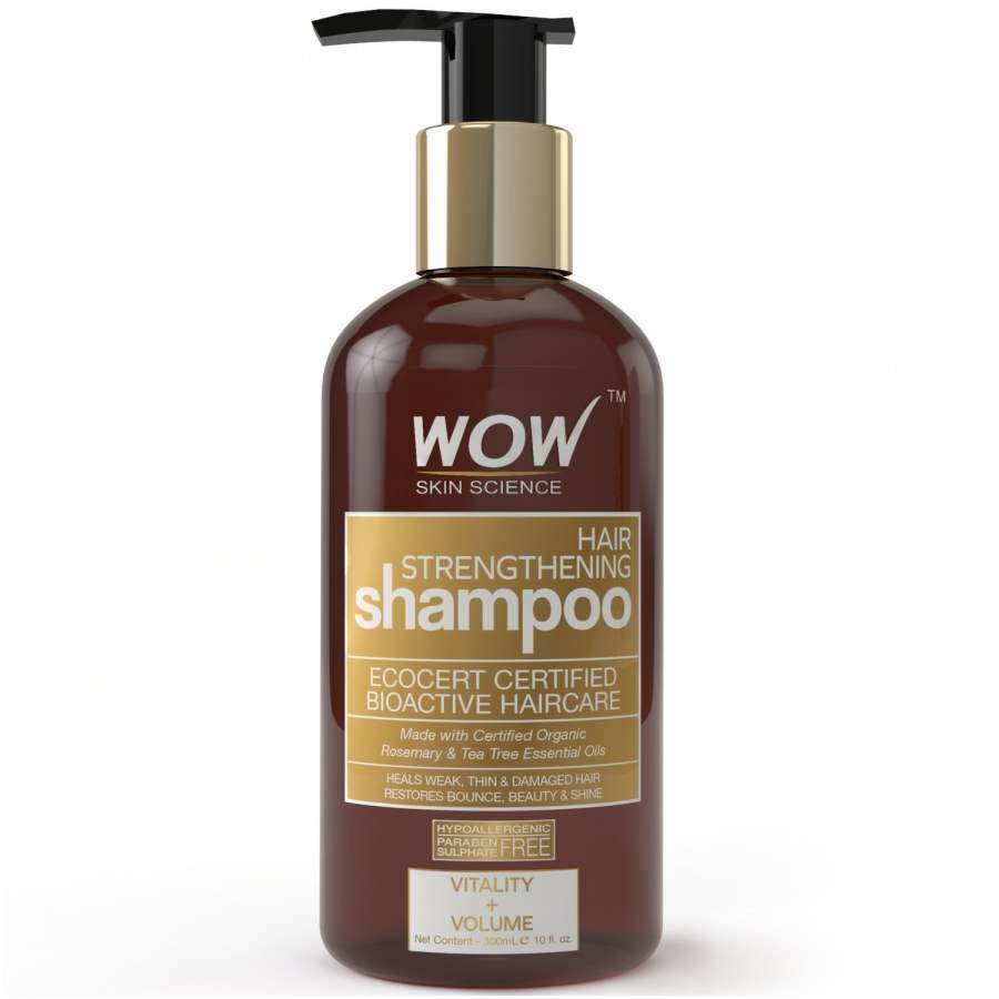 Buy WOW Skin Science Organics Hair Strenghtening Shampoo