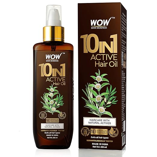 Buy WOW Skin Science 10 in 1 Active Hair Oil online usa [ USA ] 