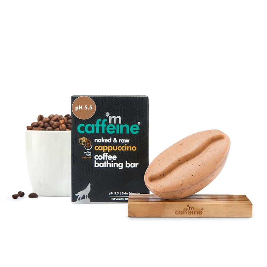 Buy mCaffeine Naked & Raw Cappuccino Coffee Bathing Bar Soap online usa [ USA ] 