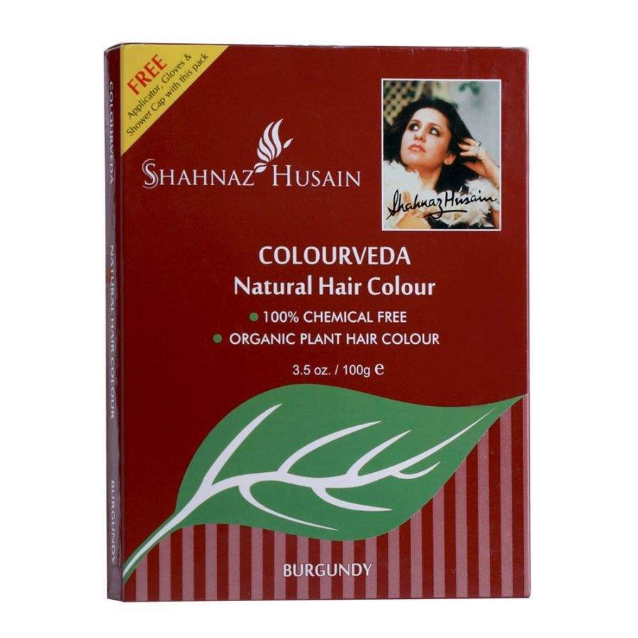 Buy Shahnaz Husain Colourveda Natural Hair Colour (BURGUNDY) online United States of America [ USA ] 