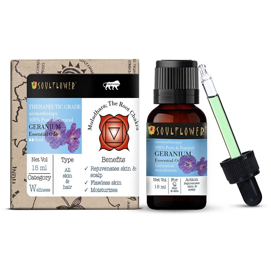 Buy Soulflower Geranium Essential Oil