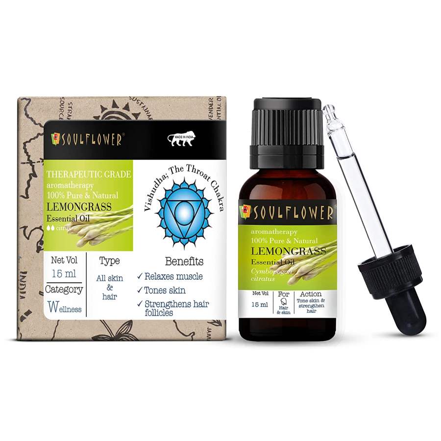 Buy Soulflower Lemongrass Essential Oil online usa [ USA ] 