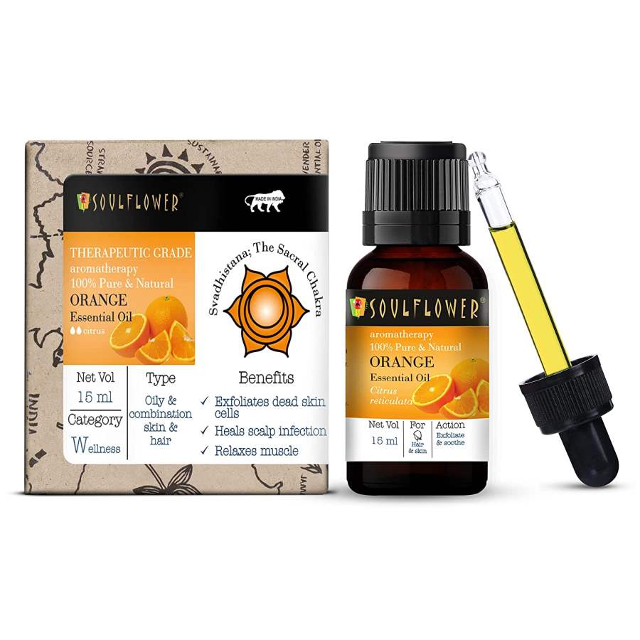 Buy Soulflower Orange Essential Oil