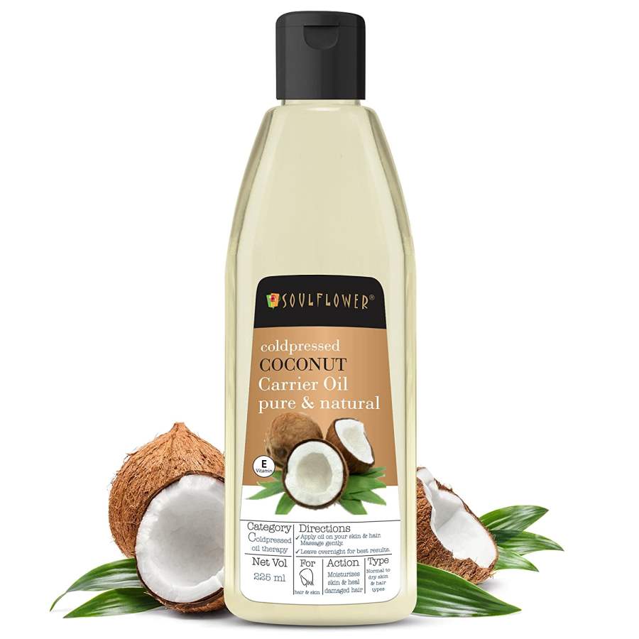 Buy Soulflower Extra Virgin Coconut Carrier Oil