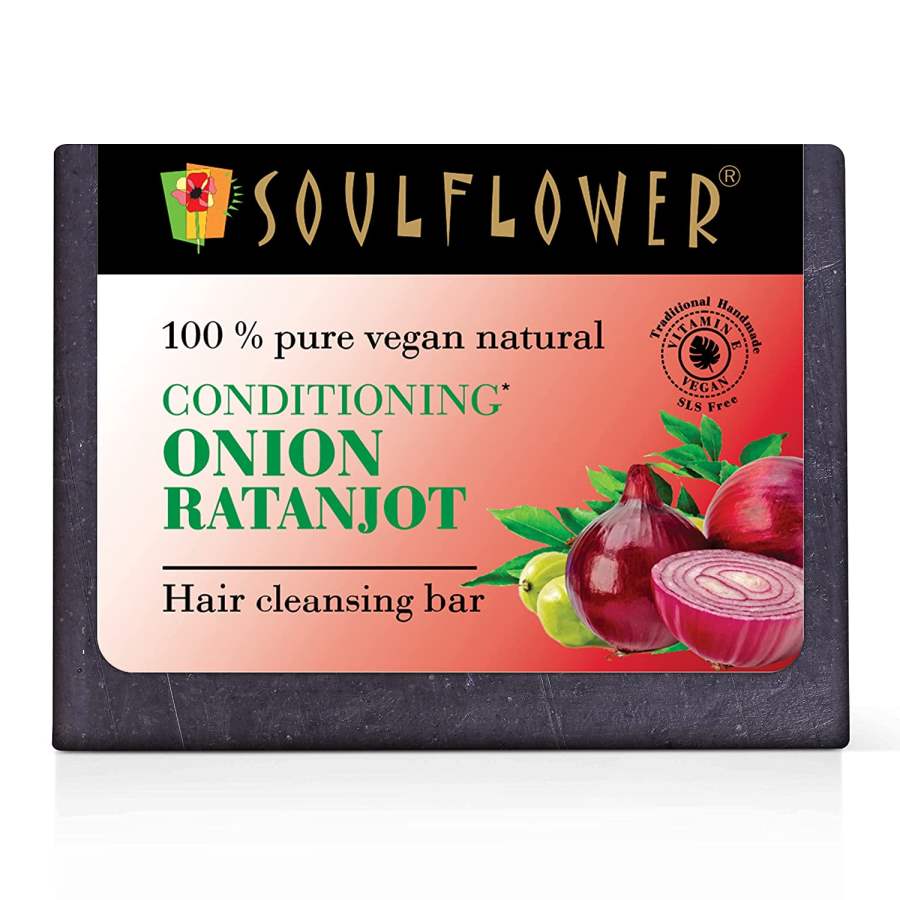 Buy Soulflower Conditioning Onion Ratanjot Hair Cleansing Bar