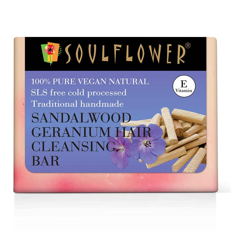 Buy Soulflower Shampoo Bar Sandalwood And Geranium online usa [ USA ] 