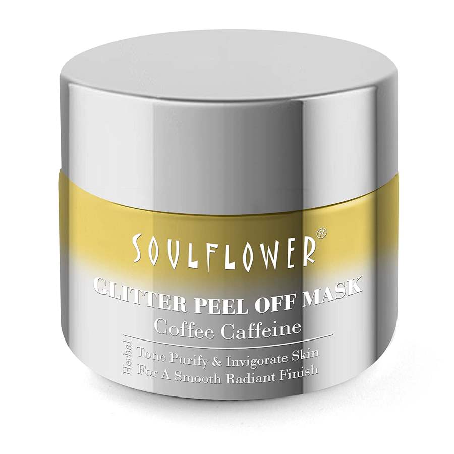 Buy Soulflower Coffee Glitter Peel-Off Mask