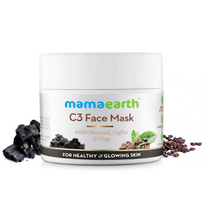 Buy MamaEarth Charcoal, Coffee and Clay Face Mask online usa [ USA ] 