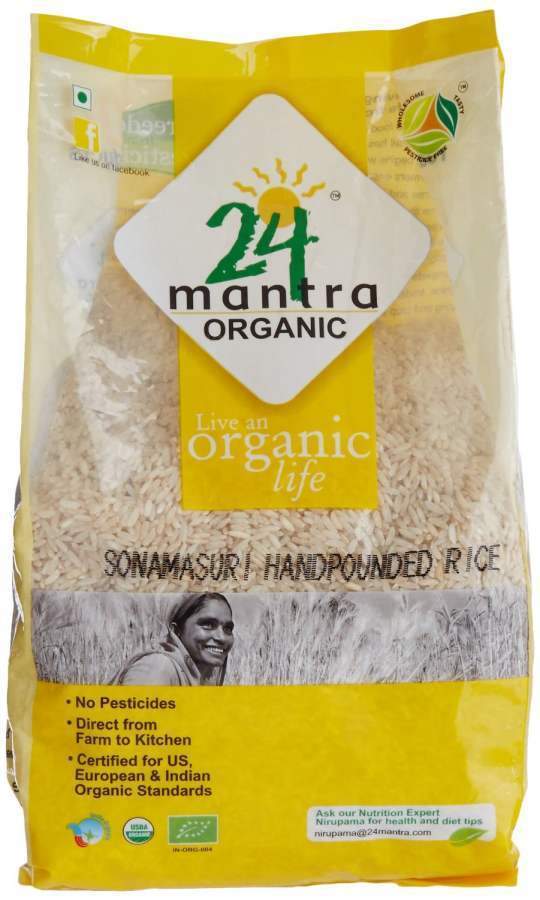 Buy 24 mantra Sona Masuri Raw Rice Hand Pounded online United States of America [ USA ] 