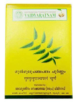 Buy Vaidyaratnam Gulgulupanchapala Choornam