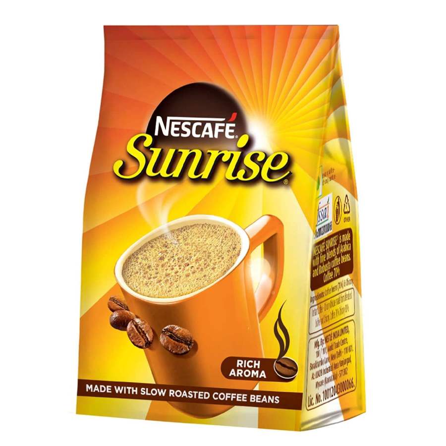 Buy Nescafe Sunrise Rich Aroma, Instant Coffee-Chicory Mix, Made With Slow Roasted Coffee Beans online usa [ USA ] 