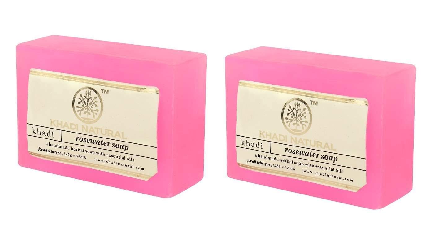 Buy Khadi Natural Handmade Herbal Soap, Rosewater online United States of America [ USA ] 