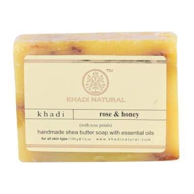 Buy Khadi Natural Rose & Honey Soap With Shea Butter online United States of America [ USA ] 