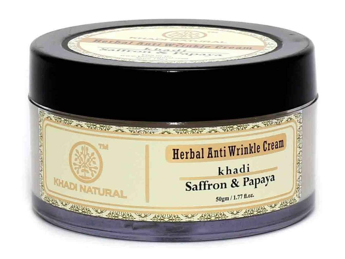 Buy Khadi Natural Saffron and Papaya Herbal Anti Wrinkle Cream