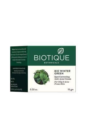 Buy Biotique Bio Winter Green Spot Correcting Anti Acne Cream-15g online United States of America [ USA ] 