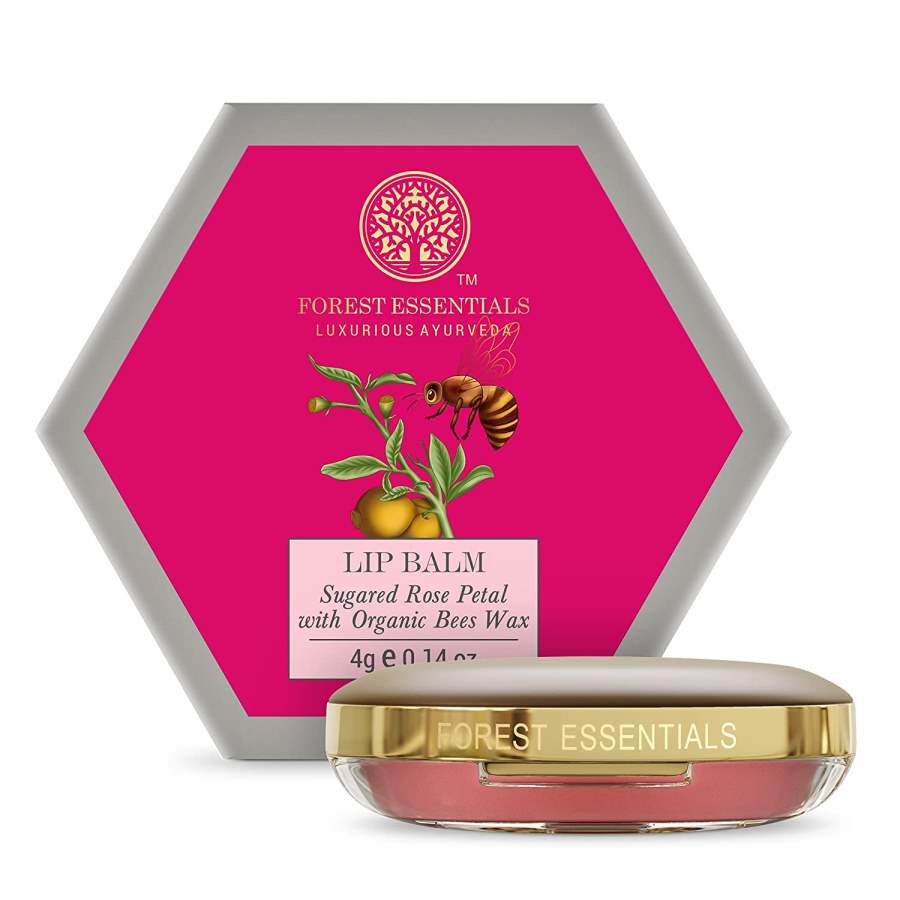 Buy Forest Essentials Luscious Lip Balm Sugared Rose Petal  online United States of America [ USA ] 