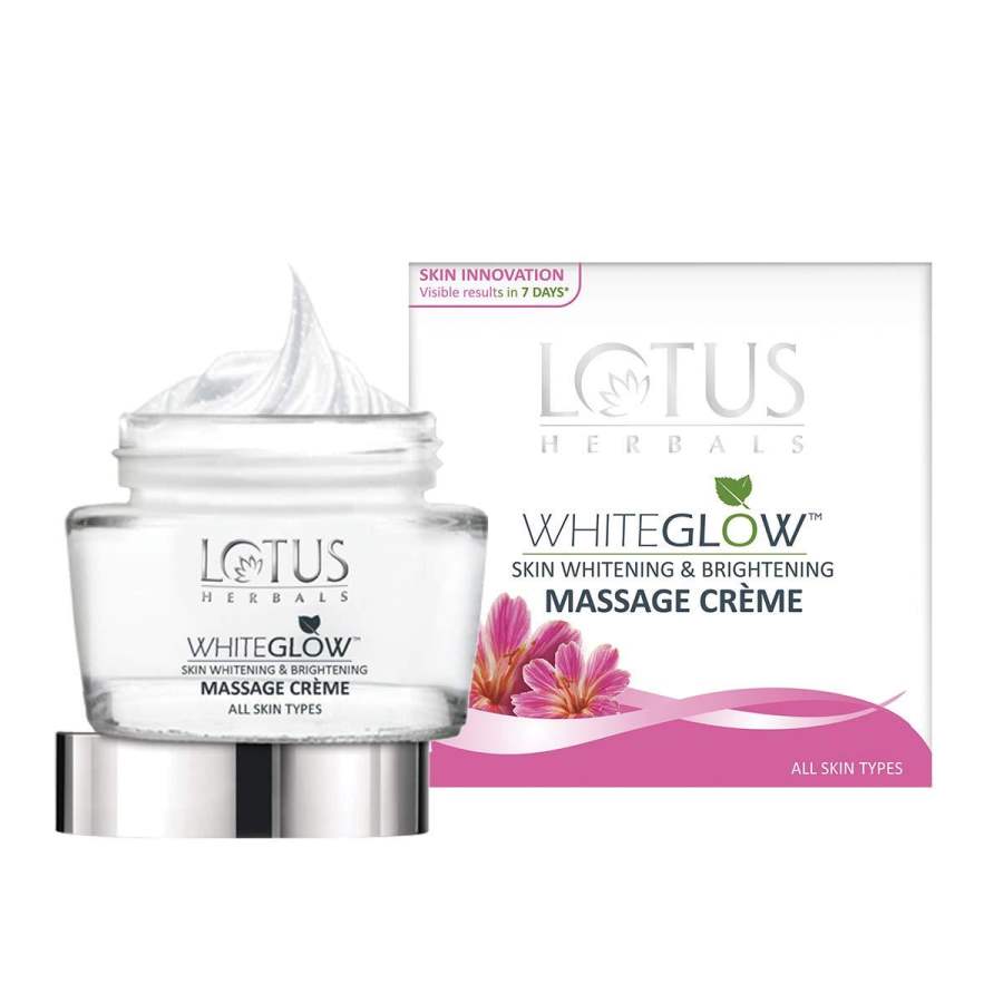 Buy Lotus Herbals Whiteglow Skin Whitening & Brightening Massage Creme