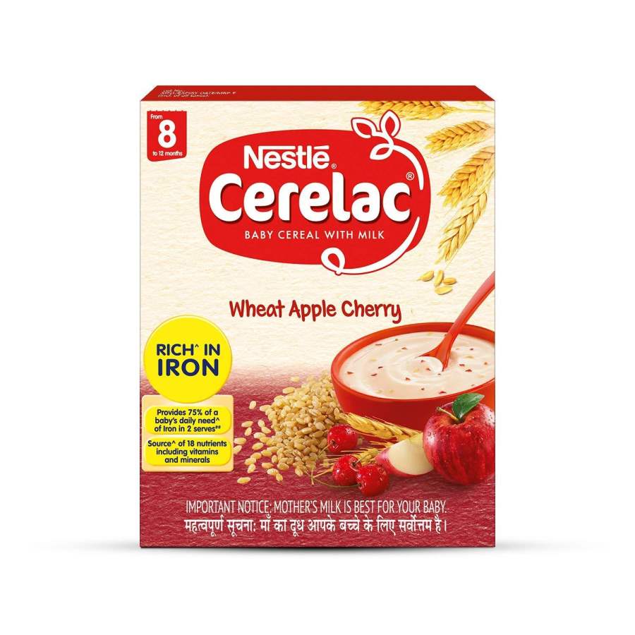 Buy Nestle Cerelac Stage 2 Wheat Apple Cherry online usa [ USA ] 