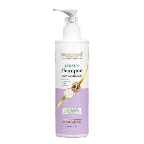 Buy Aaryanveda Keratin Shampoo With Conditioner