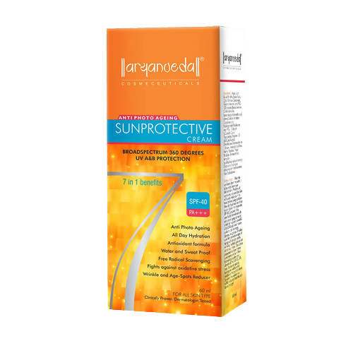 Buy Aaryanveda Anti Photo Ageing Sunprotective Matte Gel (SPF-40) - 60 ml online United States of America [ USA ] 