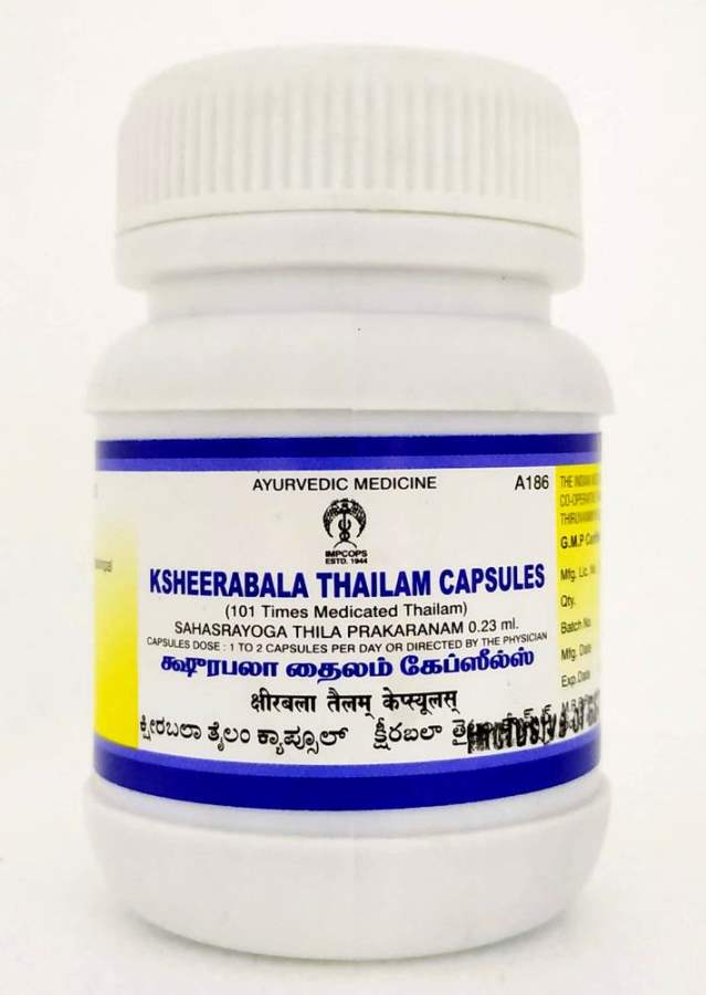 Buy Impcops Ayurveda Ksheerabala 101 Thailam Capsules  online usa [ USA ] 