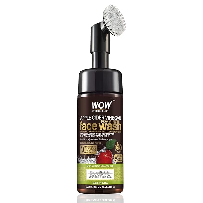 Buy WOW Skin Science Apple Cider Vinegar Foaming Face Wash