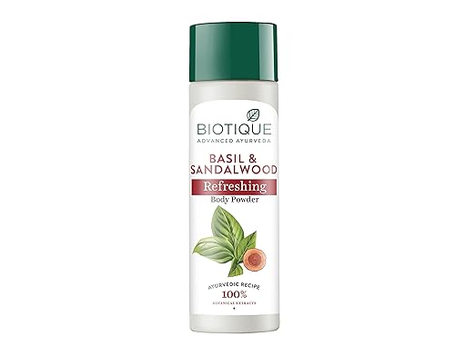 Buy Biotique Basil Sandalwood Refreshing Body Powder