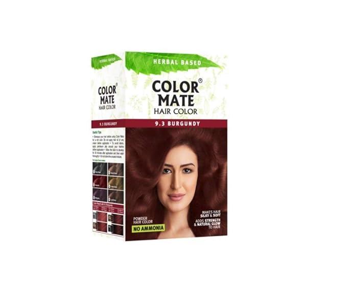 Buy Color Mate Hair Color Powder - Burgundy 9.3