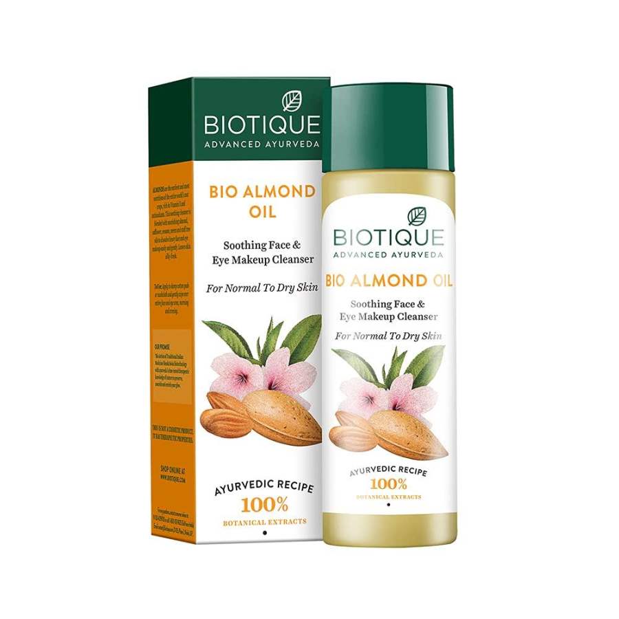 Buy Biotique Bio Almond Oil Soothing Face and Eye Makeup Cleanser online United States of America [ USA ] 