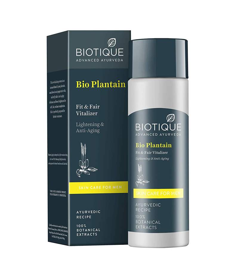 Buy Biotique Men Bio Plantain Fit and Fair Vitalizer-120ml online usa [ USA ] 