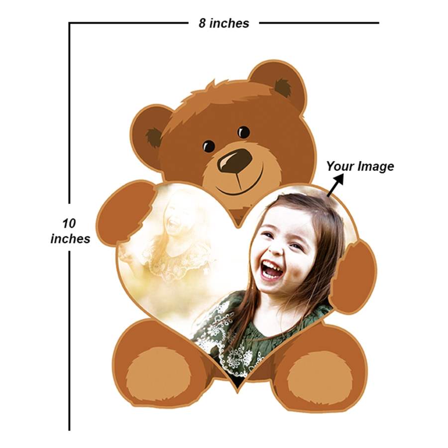 Buy Amman Traders Personalized Teddy Shape Cut-Out with Your Photo online usa [ USA ] 