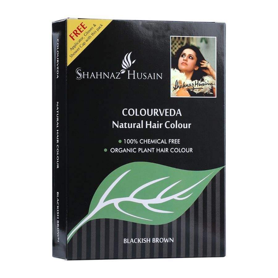 Buy Shahnaz Husain Colourveda Natural Hair Colour (Blackish Brown) online usa [ USA ] 