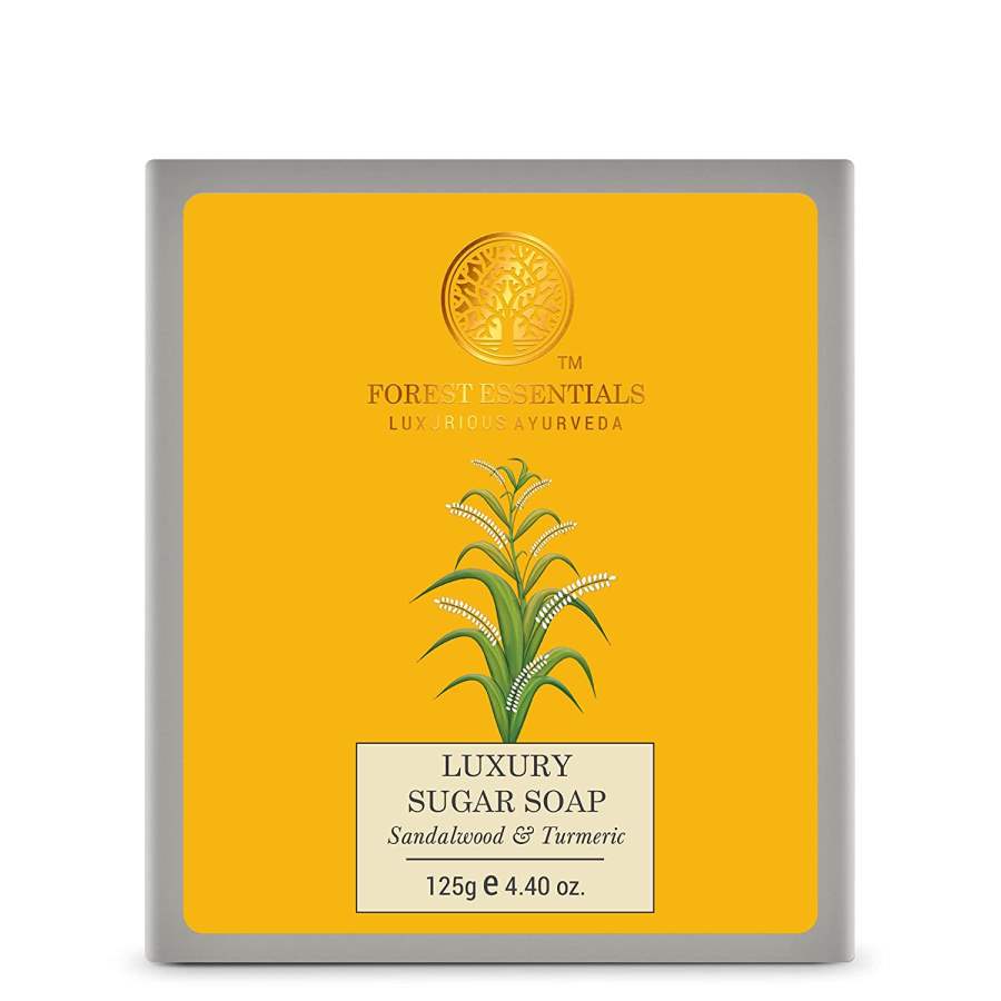 Buy Forest Essentials Luxury Sugar Soap Sandalwood & Turmeric 125g online United States of America [ USA ] 
