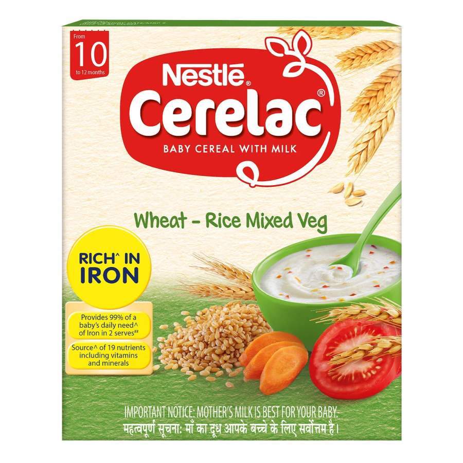 Buy Nestle Cerelac Stage 3 Wheat Rice Mixed Veg online United States of America [ USA ] 
