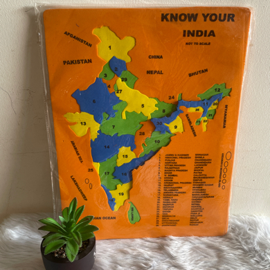 Buy Muthu Groups Foam india map puzzle online usa [ USA ] 