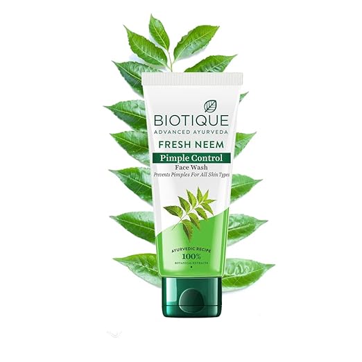Buy Biotique Fresh Neem Pimple Control Face Wash