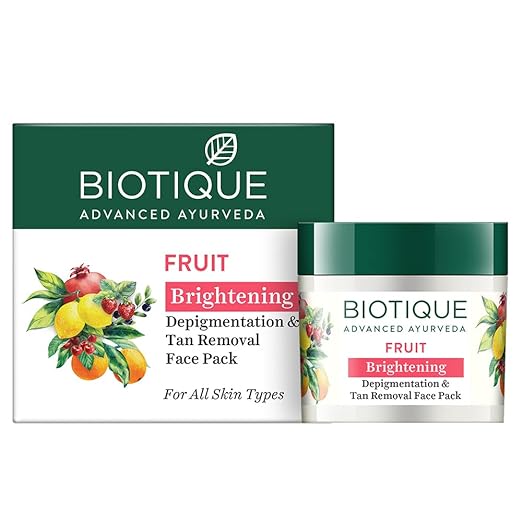 Buy Biotique Fruit Brightening Depigmentation and Tan Removal Face Pack online usa [ USA ] 