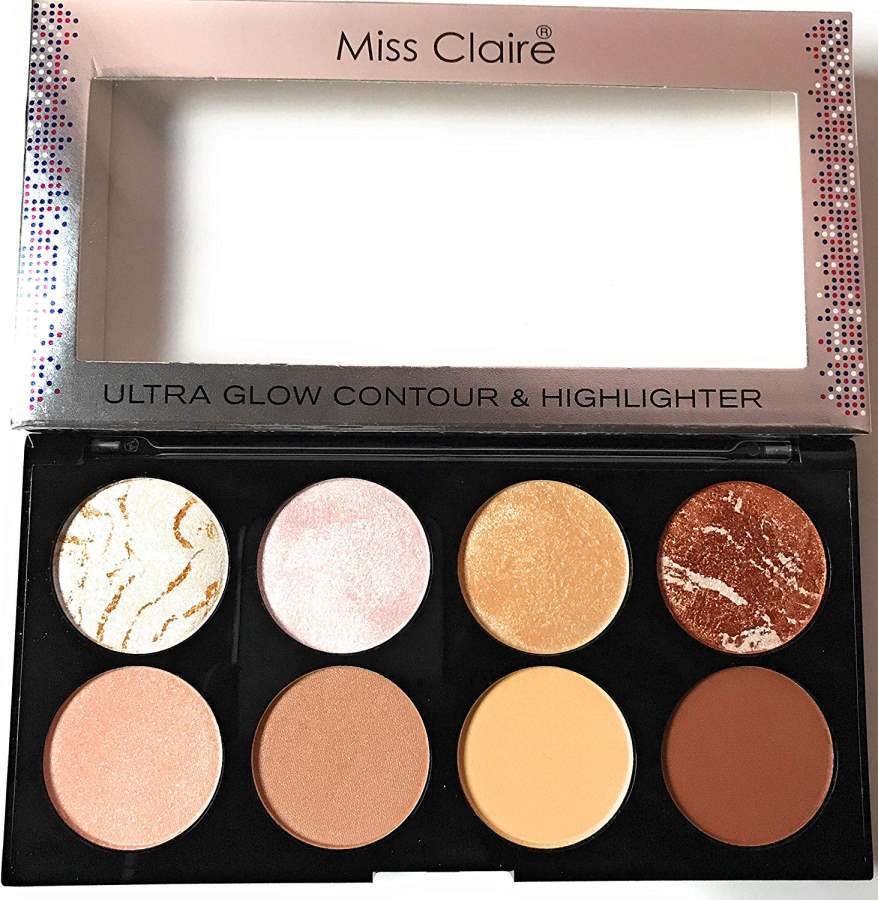 Buy Miss Claire Ultra Glow Contour & Highlighter Makeup Palette 1, Multi online usa [ USA ] 