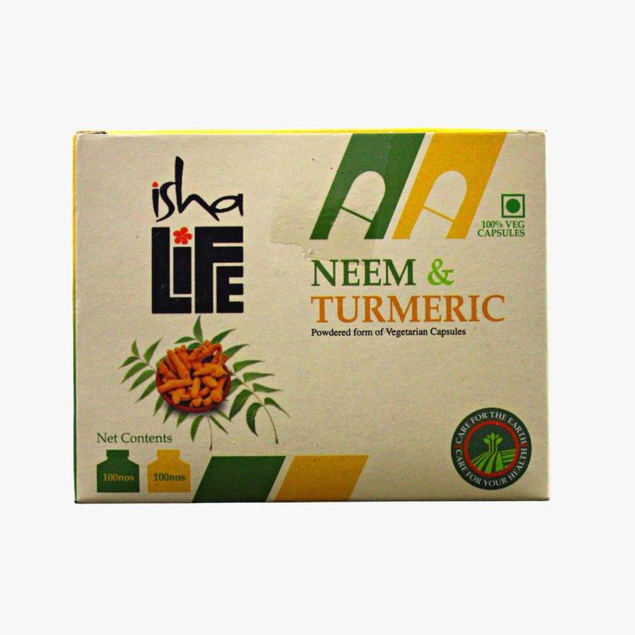 Buy Isha Life Neem and Turmeric Capsules - 100 Capsules online United States of America [ USA ] 