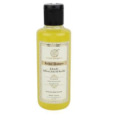 Buy Khadi Natural Saffron, Tulsi & Reetha Herbal Shampoo