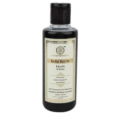 Buy Khadi Natural 18 Herbs Herbal Hair Oil (Anti Depressent And For Relaxation) online United States of America [ USA ] 