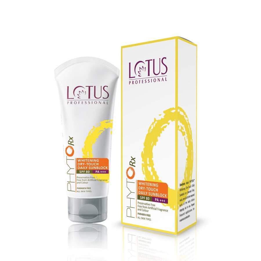 Buy Lotus Herbals Whitening Dry Touch Daily Sunblock Spf 80 Pa++ online usa [ USA ] 