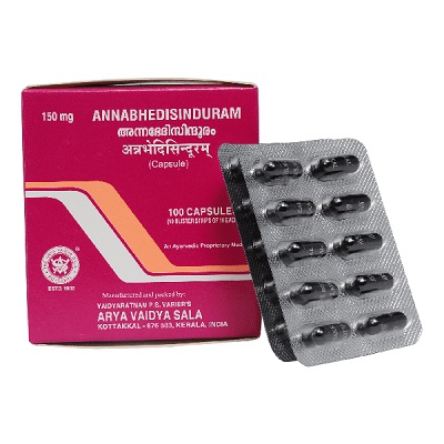 Buy Kottakkal Ayurveda Annabhedi Sinduram Capsules online usa [ US ] 