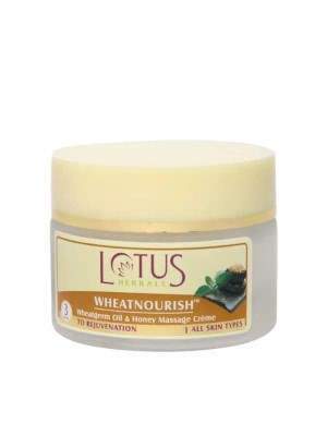 Buy Lotus Herbals Wheatnourish Wheatgerm Oil & Honey Massage Creme online United States of America [ USA ] 