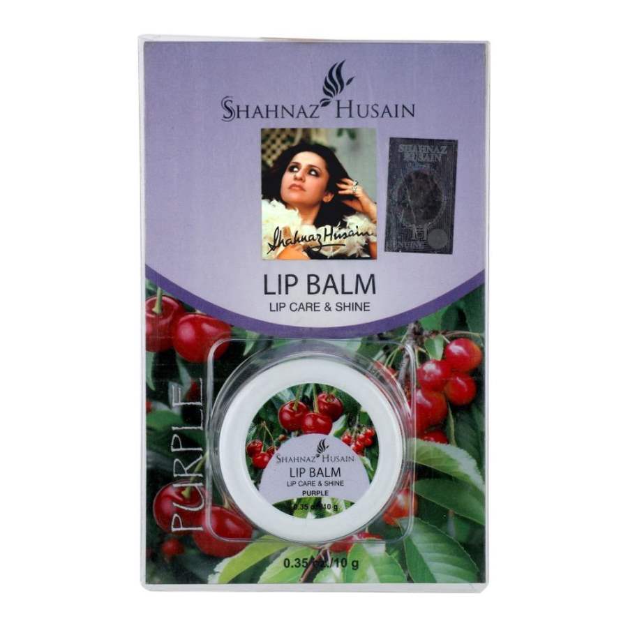 Buy Shahnaz Husain Lip Balm Lip Care & Shine (Purple) online United States of America [ USA ] 