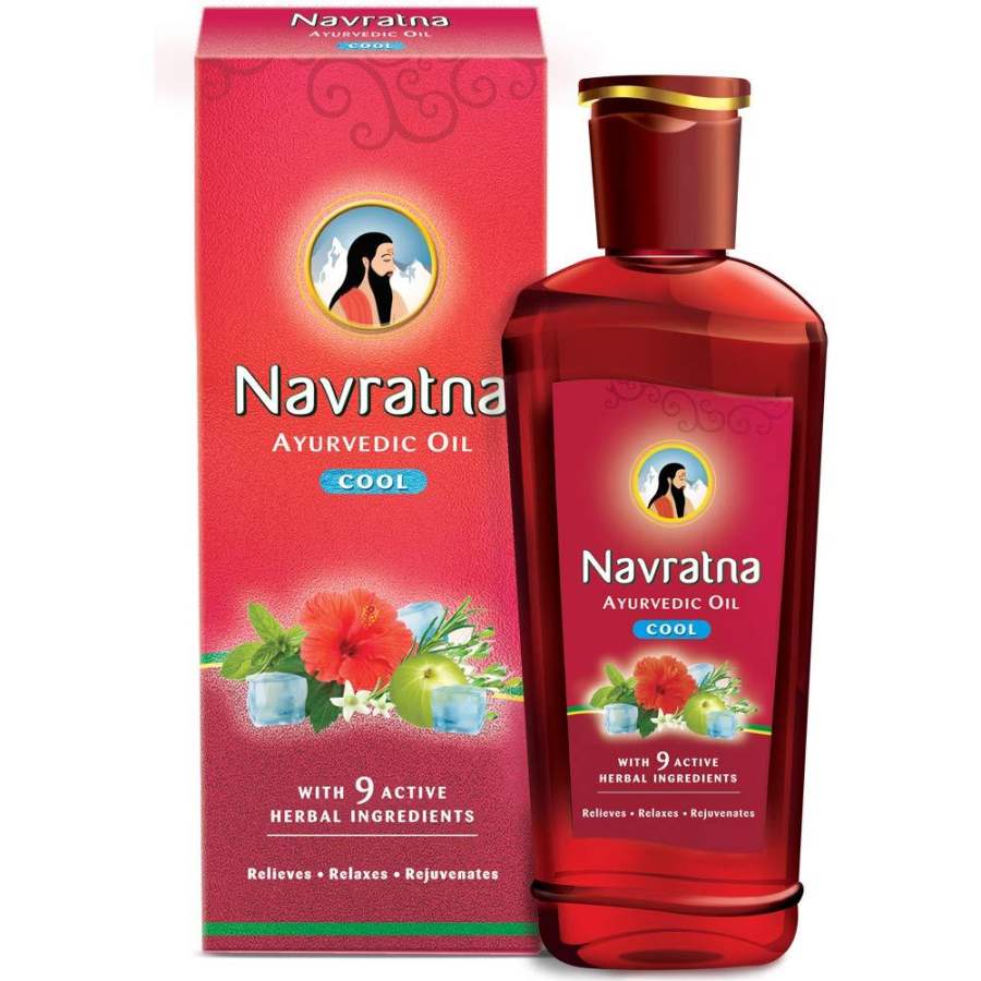 Buy Emami Navratna cool hair oil with 9 herbal ingredients online usa [ USA ] 