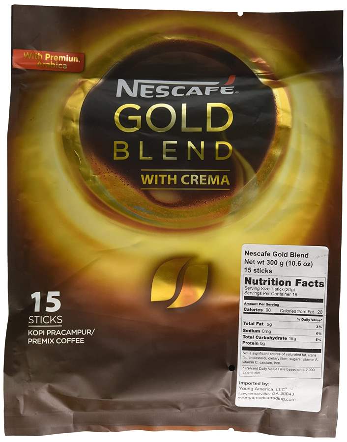 Buy Nescafe Gold Blend Instant Coffee (15 Single Serve Sticks) online usa [ USA ] 