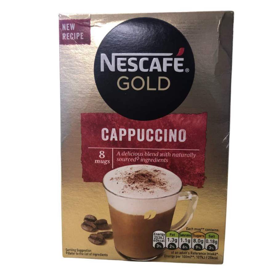 Buy Nescafe Gold Cappuccino Instant Coffee Sachets (8 x 17g)