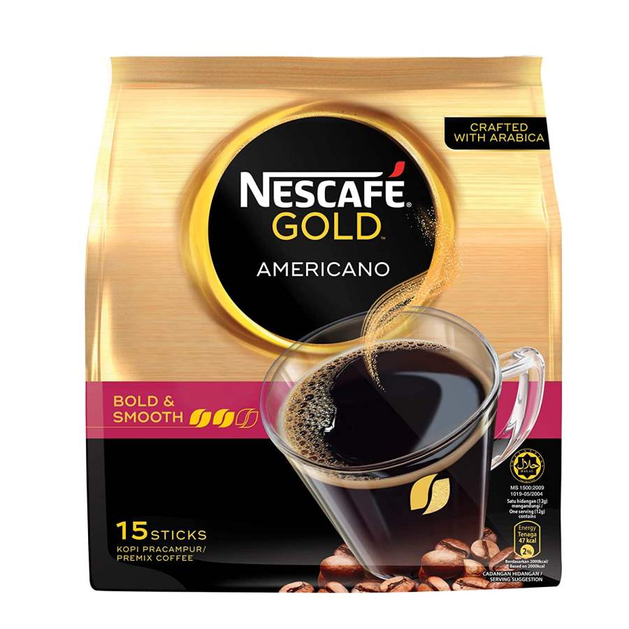 Buy Nescafe Gold Americano - Premix Coffee - 15 Sticks x 12g online usa [ USA ] 